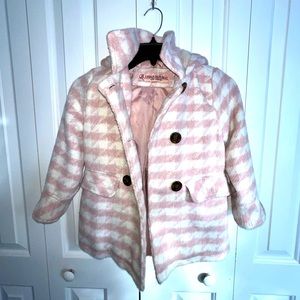 Urban Republic Girls’ Plaid Pea Coat size 5/6